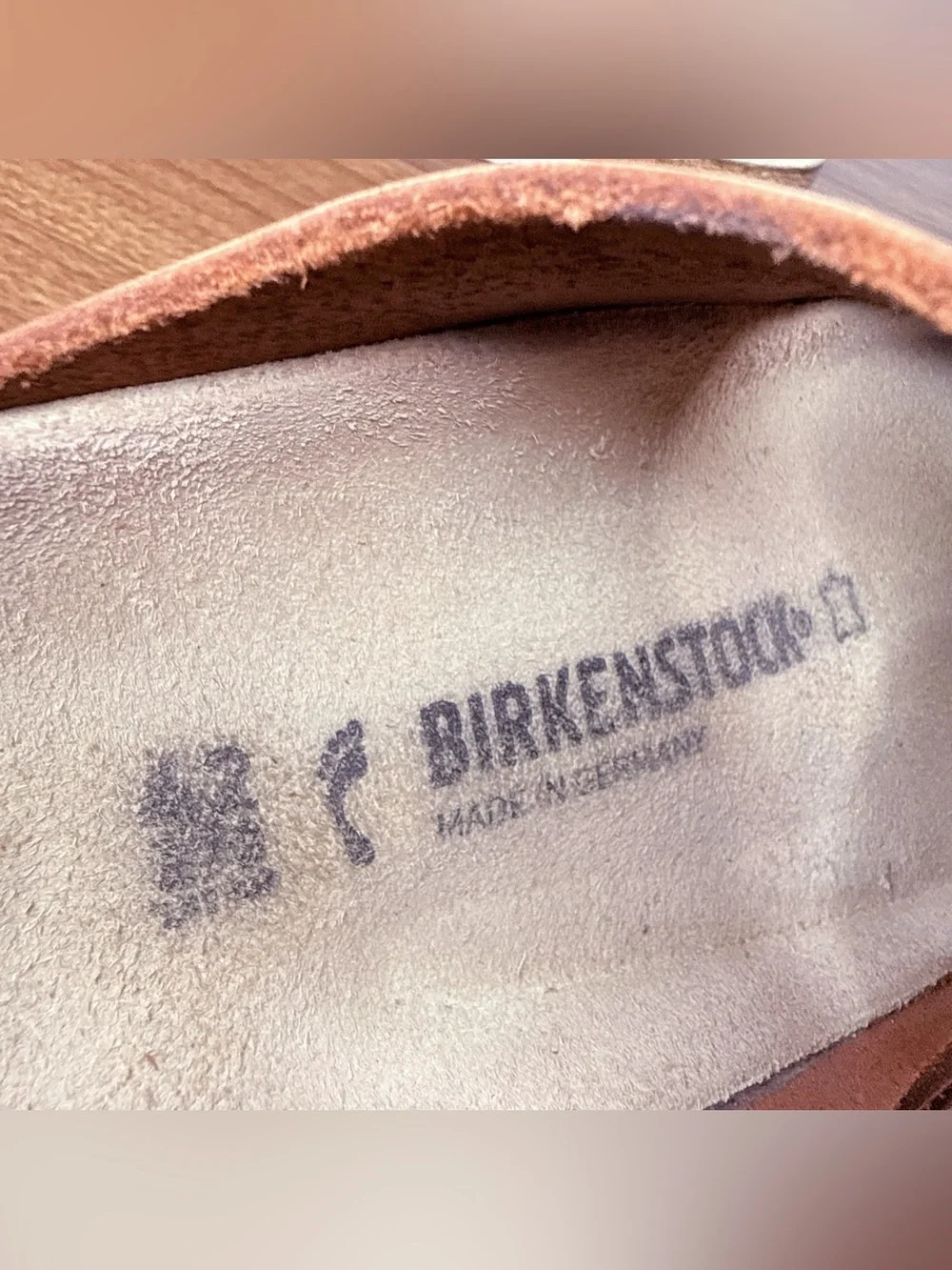 Birkenstock Arizona Big Buckle Brandy Nubuck Leather Double Strap Sandals